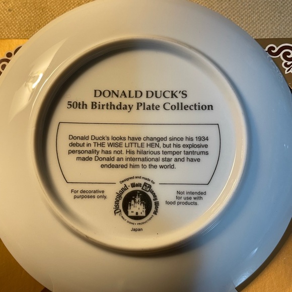 Disney Donald Duck 50th Birthday Plate Collection with Chip & Dale - Picture 3 of 5